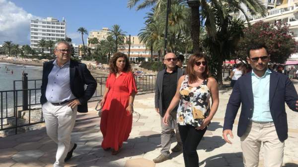 ARmengol visita el paseo de Figueretes en Ibiza ARmengol visita el paseo de Figueretes en Ibiza