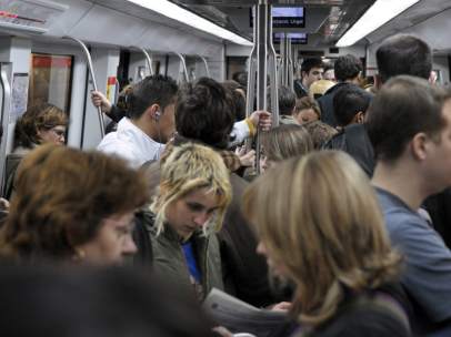 Vagón del Metro de Barcelona.