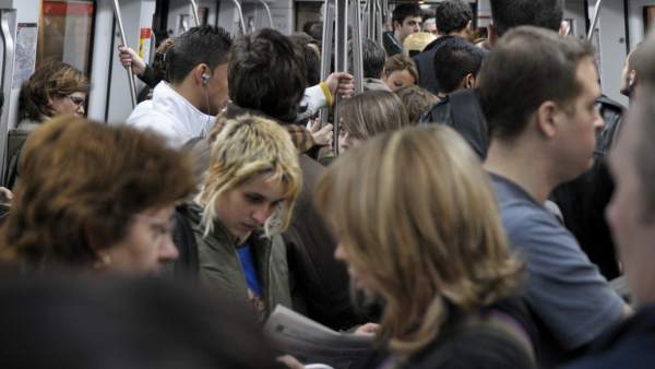 Vagón del Metro de Barcelona. Vagón del Metro de Barcelona.