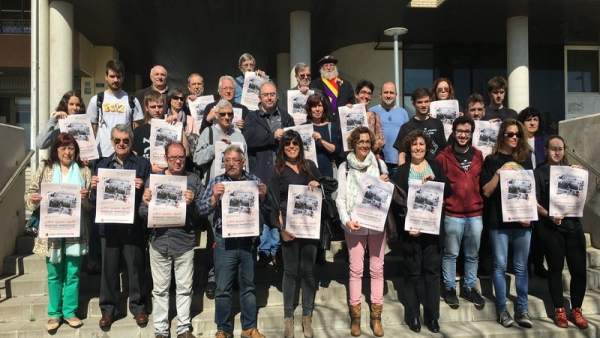 Representantes de la plataforma Lleida Lliure de Franquisme Representantes de la plataforma Lleida Lliure de Franquisme