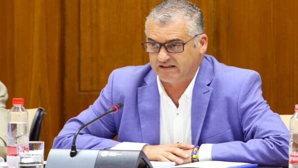 Javier Carnero, en comisión parlamentaria. Javier Carnero, en comisión parlamentaria.