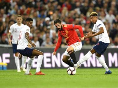 Isco, en el partido entre Inglaterra y España.