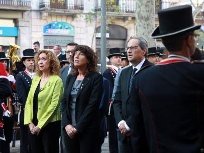 Ofrenda floral del Govern al monumento de Rafael Casanova.