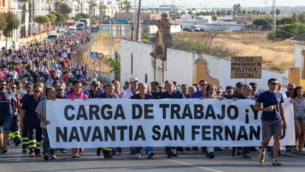 Segunda jornada de movilización de Astilleros de San Fernando (Cádiz) Segunda jornada de movilización de Astilleros de San Fernando (Cádiz)
