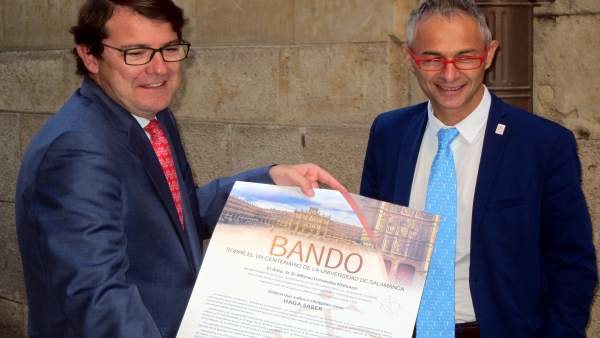 Mañueco y Rivero presentan el bando 11/9/2018 Mañueco y Rivero presentan el bando 11/9/2018