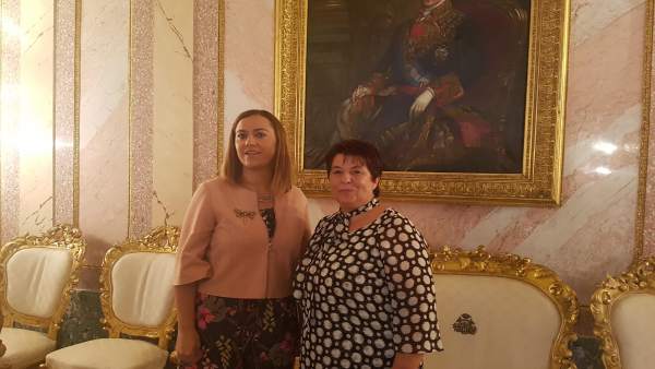 Visita de la delegada del Gobierno (izq) al Ayuntamiento de Segovia 11-9-2018 Visita de la delegada del Gobierno (izq) al Ayuntamiento de Segovia 11-9-2018