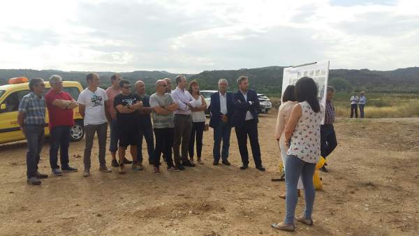 Soro ha explicado hoy el proyecto de mejora de la A-1412, en Maella Soro ha explicado hoy el proyecto de mejora de la A-1412, en Maella