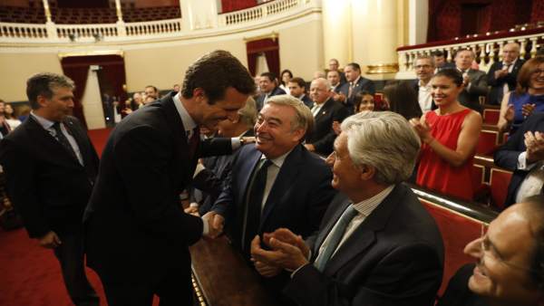 El presidente del PP, Pablo Casado, preside la reunión del Grupo Popular en el S El presidente del PP, Pablo Casado, preside la reunión del Grupo Popular en el S