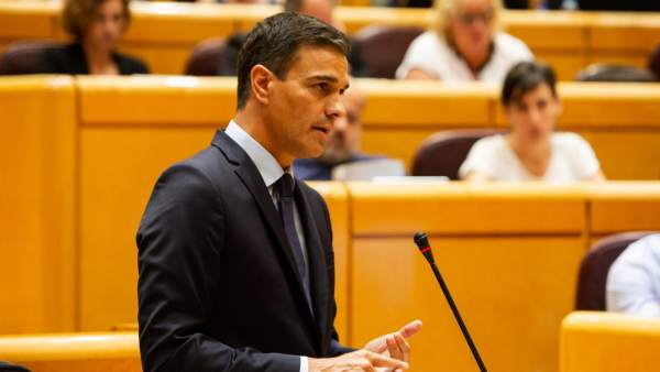 El presidente del Gobierno Pedro Sánchez en el Senado El presidente del Gobierno Pedro Sánchez en el Senado