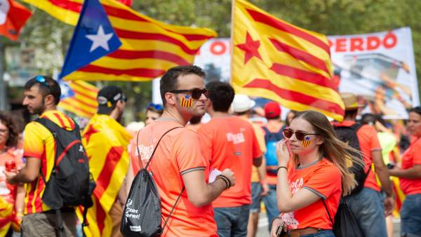 Manifestación por la Diada 2018 en Barcelona Manifestación por la Diada 2018 en Barcelona