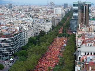 Manifestación por la Diada de 2018