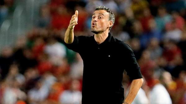 Luis Enrique, seleccionador de España. Luis Enrique, seleccionador de España.