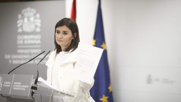 Rueda de prensa de la ministra de Sanidad para dar explicaciones sobre su máster Rueda de prensa de la ministra de Sanidad para dar explicaciones sobre su máster