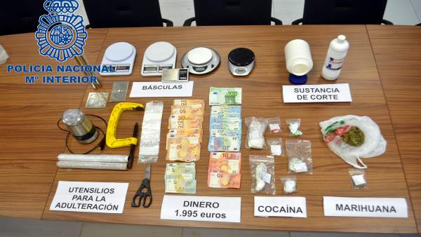 Imagen de la droga incautada Imagen de la droga incautada