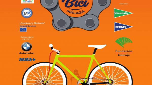 Cartel Día de la Bicicleta en Málaga Cartel Día de la Bicicleta en Málaga