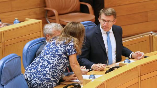 El presidente de la Xunta, Alberto Núñez Feijóo, en el Parlamento El presidente de la Xunta, Alberto Núñez Feijóo, en el Parlamento
