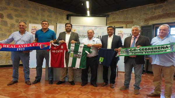 Patrocinio de la Diputación con el Real Ávila y la Cebrereña. Patrocinio de la Diputación con el Real Ávila y la Cebrereña.