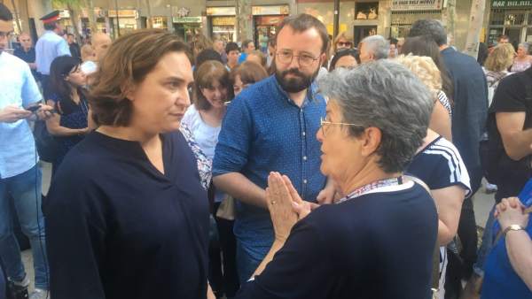 La alcaldesa de Barcelona Ada Colau La alcaldesa de Barcelona Ada Colau