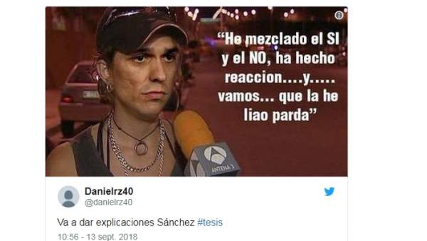 Memes de la tesis de Pedro Sánchez Memes de la tesis de Pedro Sánchez