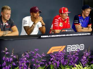 Rueda de prensa del GP de Singapur