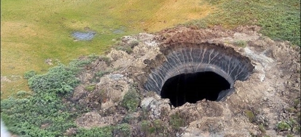 Cráter del 'fin del mundo' de Siberia