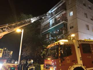 Incendio en un edificio de Pozuelo