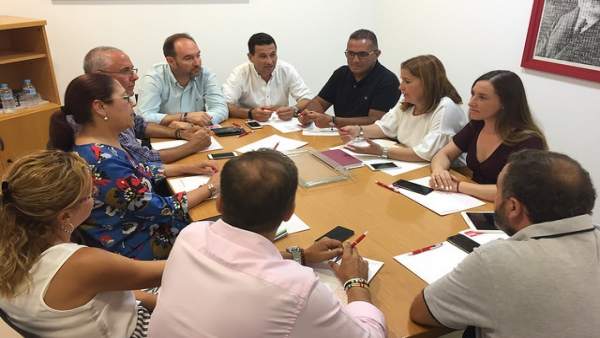 Reunión de responsables territoriales del PSOE de Huelva. Reunión de responsables territoriales del PSOE de Huelva.