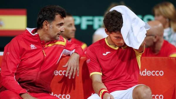 Sergi Bruguera y Pablo Carreño. Sergi Bruguera y Pablo Carreño.