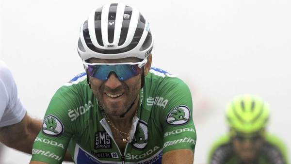 Alejandro Valverde, en La Vuelta 2018. Alejandro Valverde, en La Vuelta 2018.