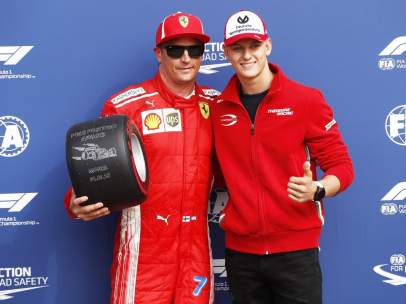 Kimi Räikkönen y Mick Schumacher