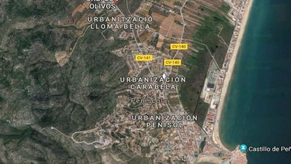 CV-141 a su paso por Peñíscola CV-141 a su paso por Peñíscola