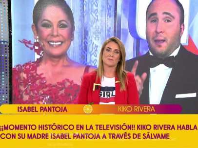 Isabel Pantoja llama en directo a 'Sálvame' y le responde su hijo, Kiko Rivera.