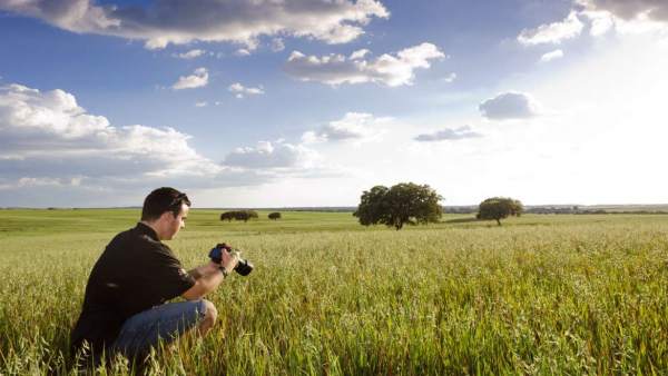Un fotógrafo en la dehesa Un fotógrafo en la dehesa