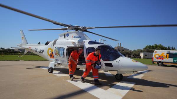 Helicóptero Del 061 Helicóptero Del 061