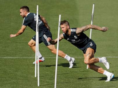 Dani Carvajal y Sergio Ramos