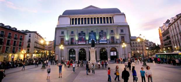 Vistas del Teatro Real de Madrid.