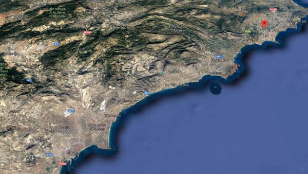 Localización de Calp (Alicante) Localización de Calp (Alicante)