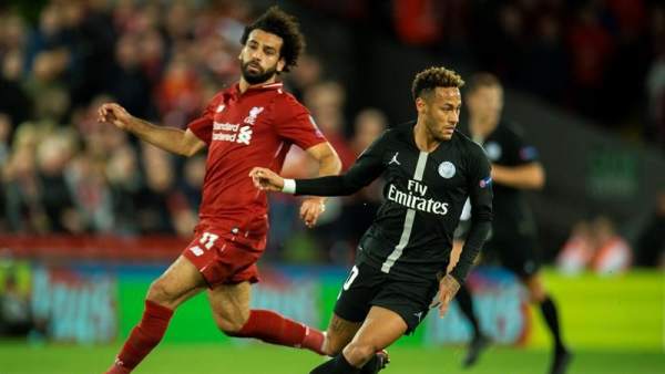 Neymar y Mohamed Salah. Neymar y Mohamed Salah.