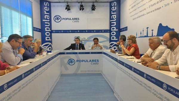 El presidente del PP de Cádiz, Antonio Sanz El presidente del PP de Cádiz, Antonio Sanz