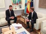 El alcalde de Tui, Carlos Vázquez Padín, y el presidente de la Xunta