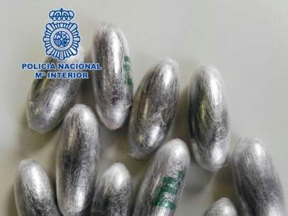 Bellotas de hachís intervenidas