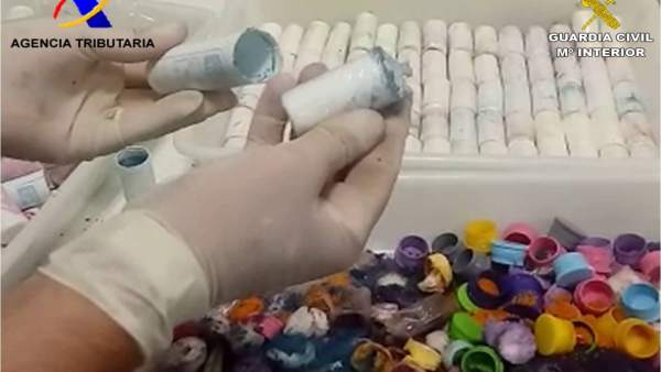 Droga incautada al pasajero Droga incautada al pasajero
