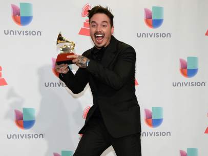 J Balvin en los Grammy Latinos de 2015.