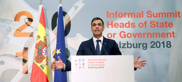 Sánchez, tras la cumbre de Salzburgo.