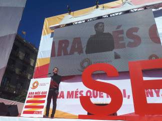 Manuel Valls interviene en la manifestación de SCC.