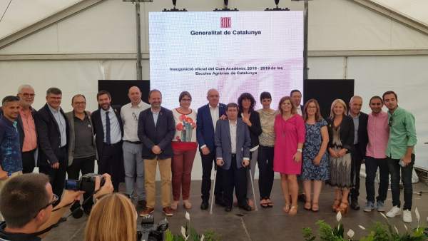 Jordà y Bargalló abren el curso de las escuelas agrarias Jordà y Bargalló abren el curso de las escuelas agrarias