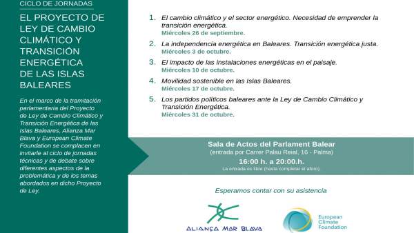 Jornadas sobre el cambio climático Jornadas sobre el cambio climático