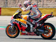Marc Márquez vence en Aragón en un final de infarto