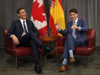 Pedro Sánchez y Justin Trudeau