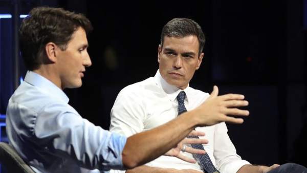 Pedro Sánchez y Justin Trudeau Pedro Sánchez y Justin Trudeau